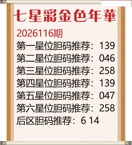 金色年华胆码图