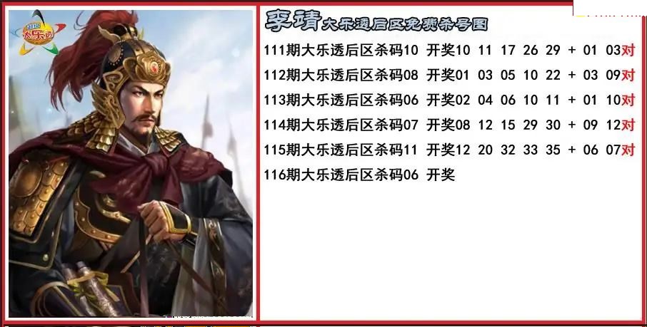 李靖后区免费杀号图
