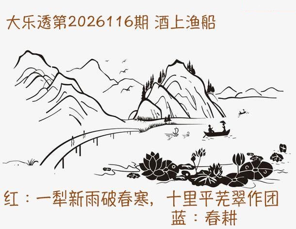 下酒菜酒上渔船图谜