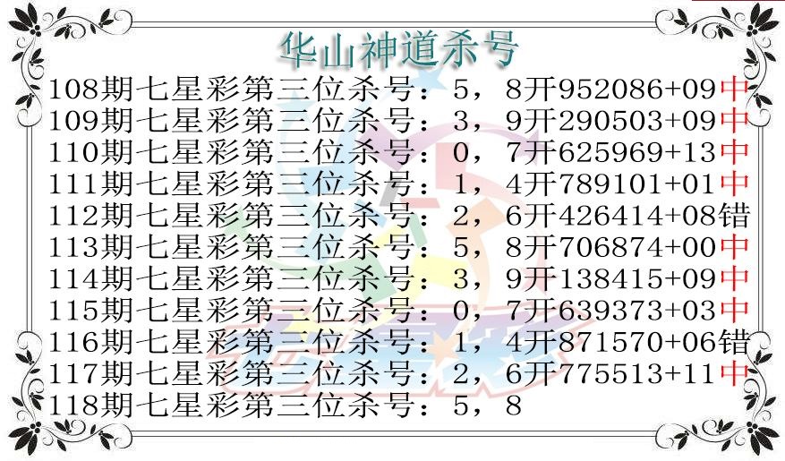华山神道杀号图