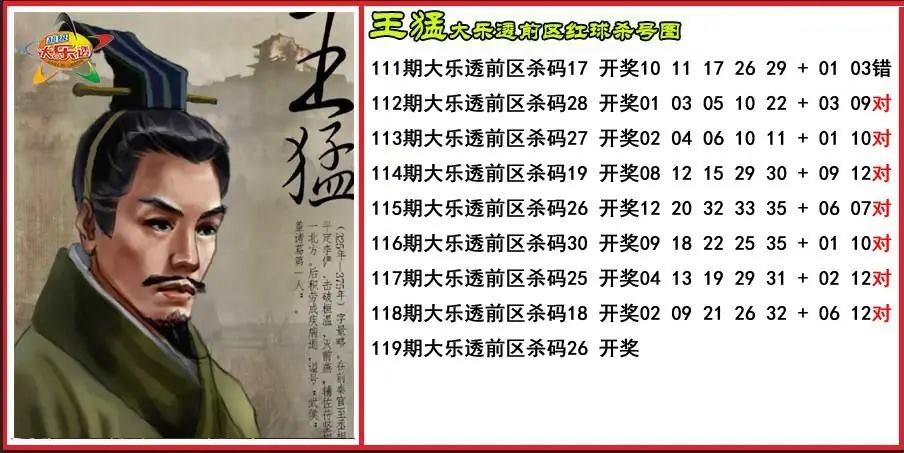 王猛前区杀号图