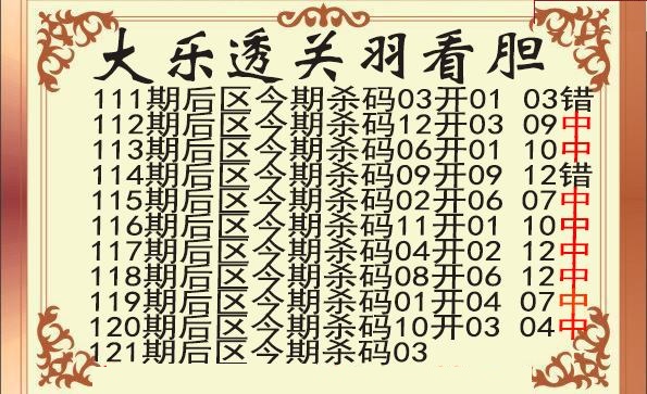 关羽后区杀号图