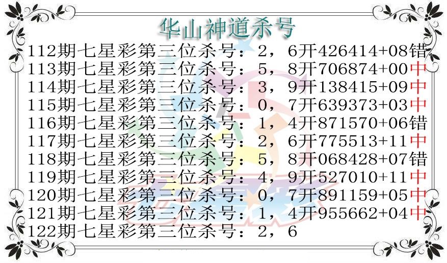 华山神道杀号图