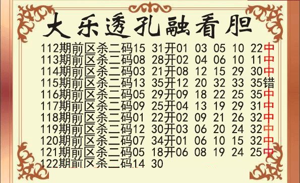 孔融前区杀号图
