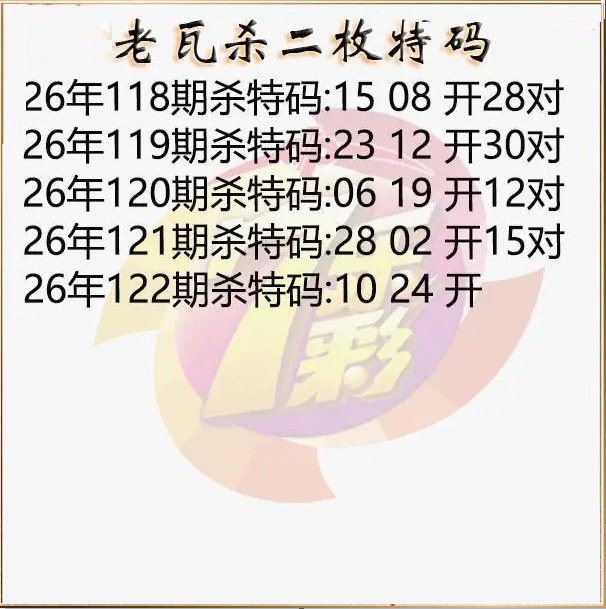 老瓦杀特码图