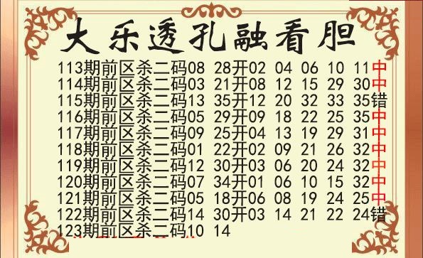 孔融前区杀号图