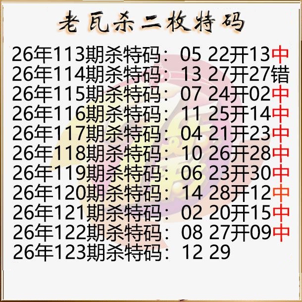 老瓦杀特码图
