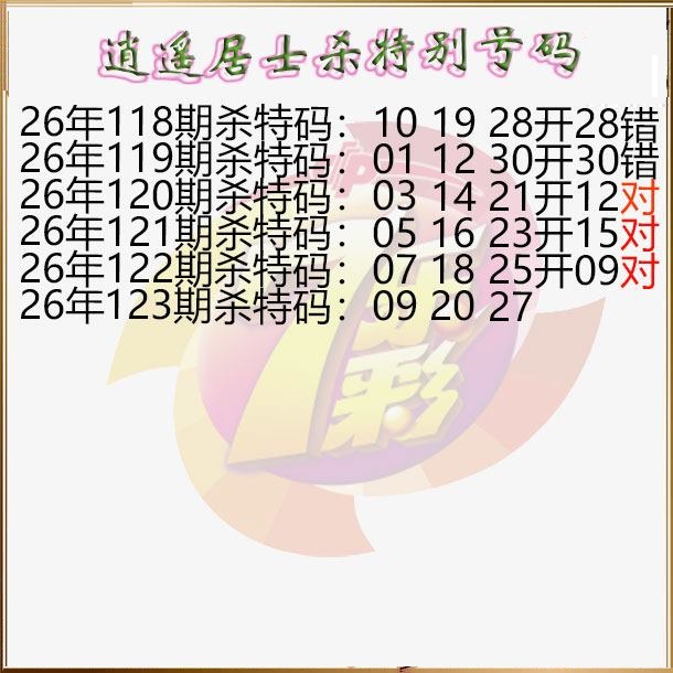 逍遥居士杀特别号码图