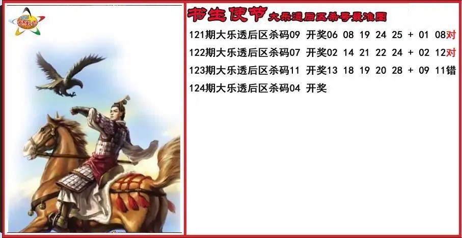 书生使节后区杀号更准图