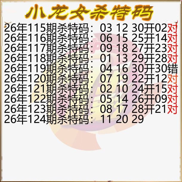 小龙女杀特码图