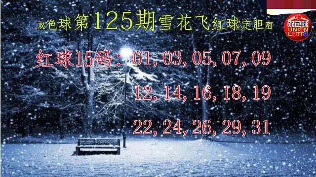 雪花飞红球图
