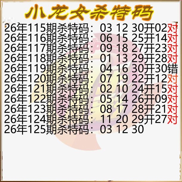 小龙女杀特码图