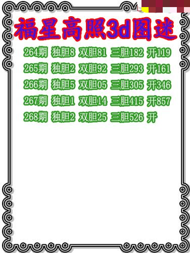 福星高照三胆