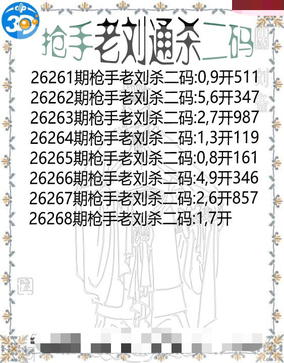 抢手老刘通杀二码