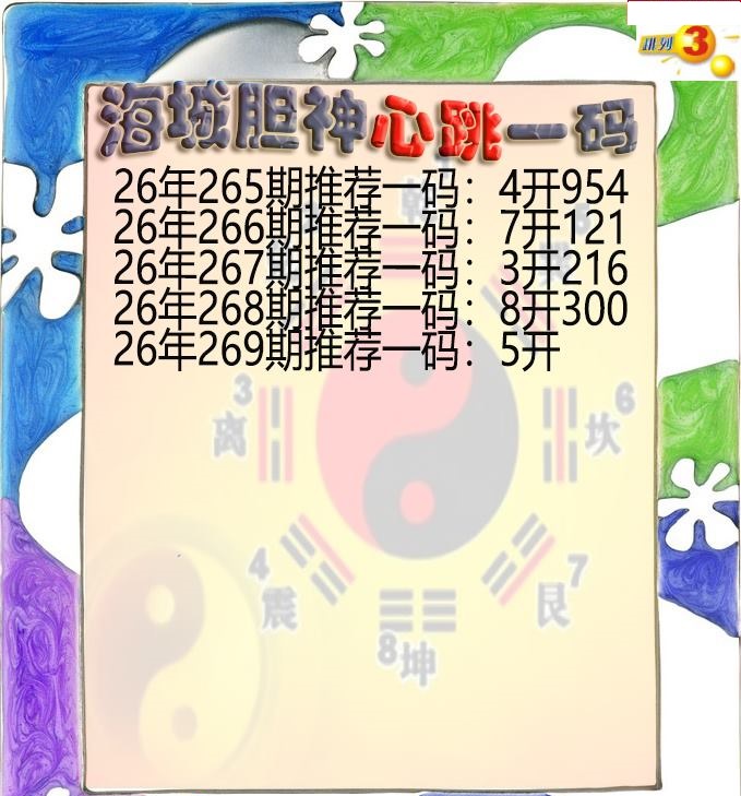 海城胆神心跳一码