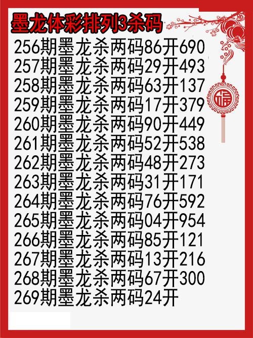 墨龙杀码图