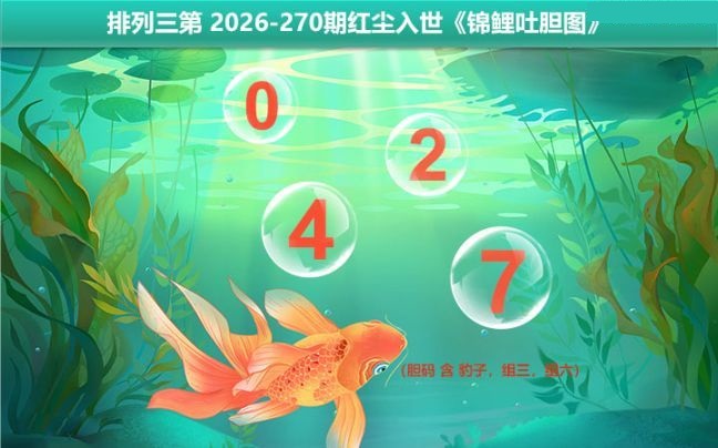 锦鲤吐胆图