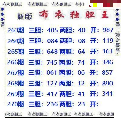 新版布衣独胆王