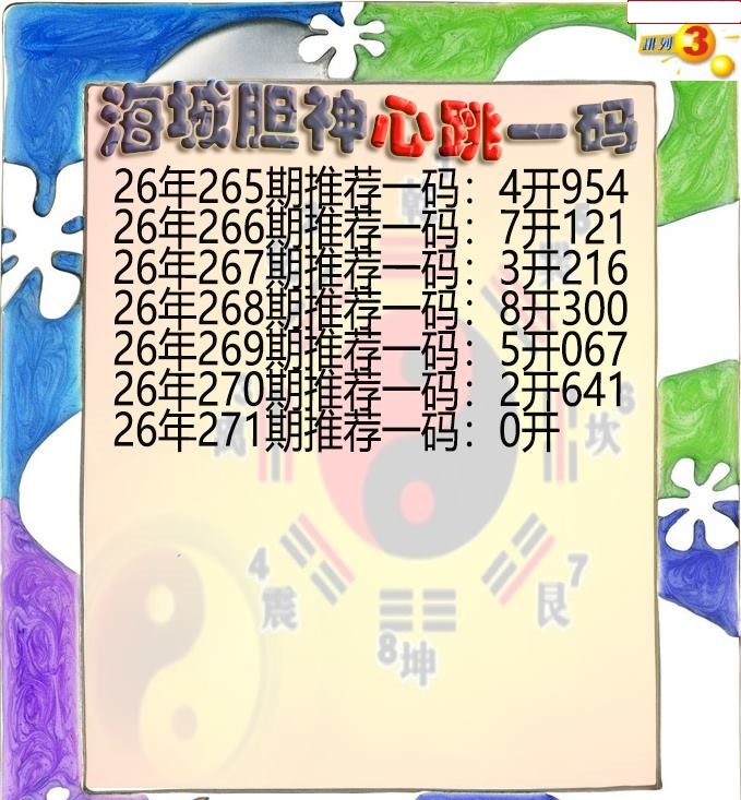 海城胆神心跳一码