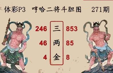 哼哈二将斗胆图