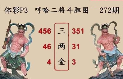 哼哈二将斗胆图