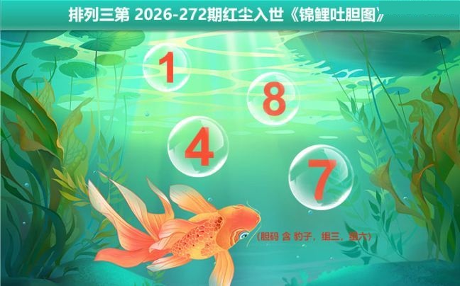 锦鲤吐胆图