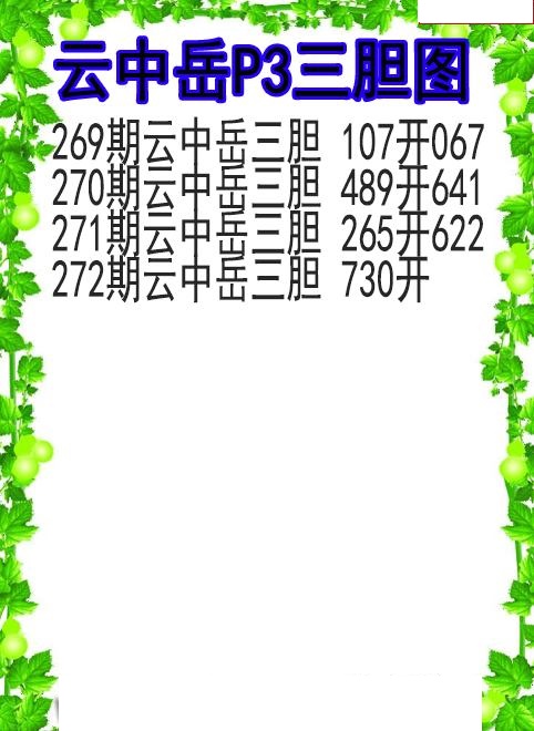 云中岳三胆图