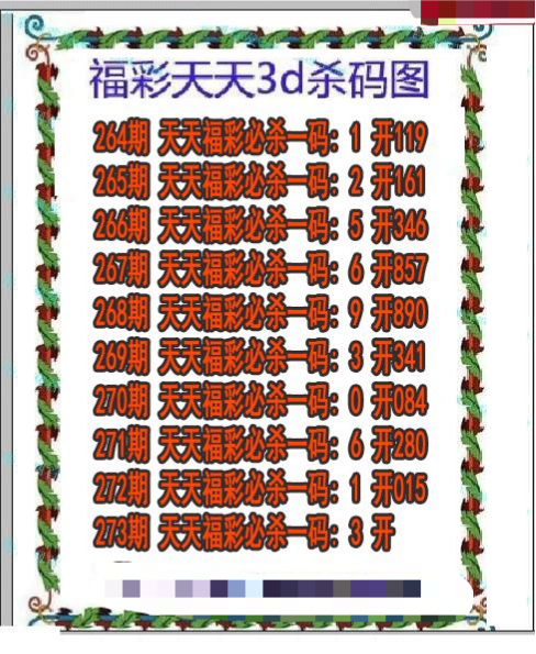 福彩天天杀码