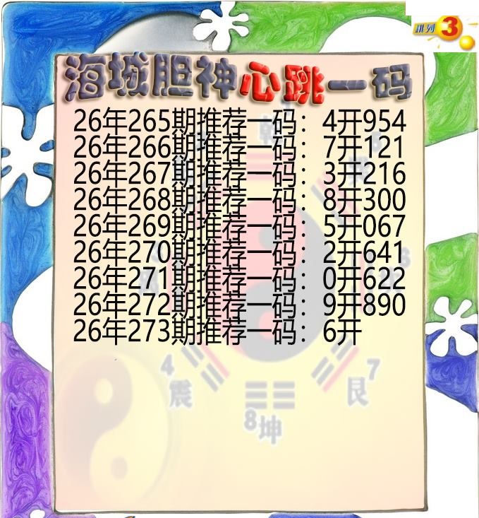 海城胆神心跳一码