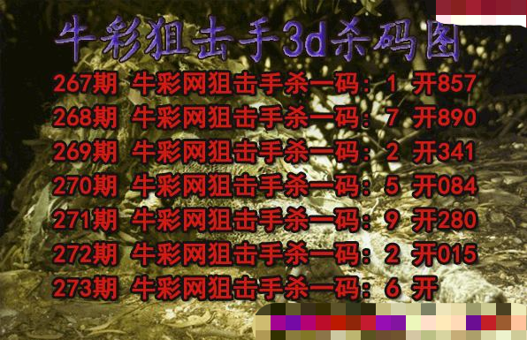 牛彩狙击手杀码