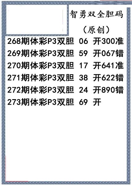 智勇双全双胆图迷