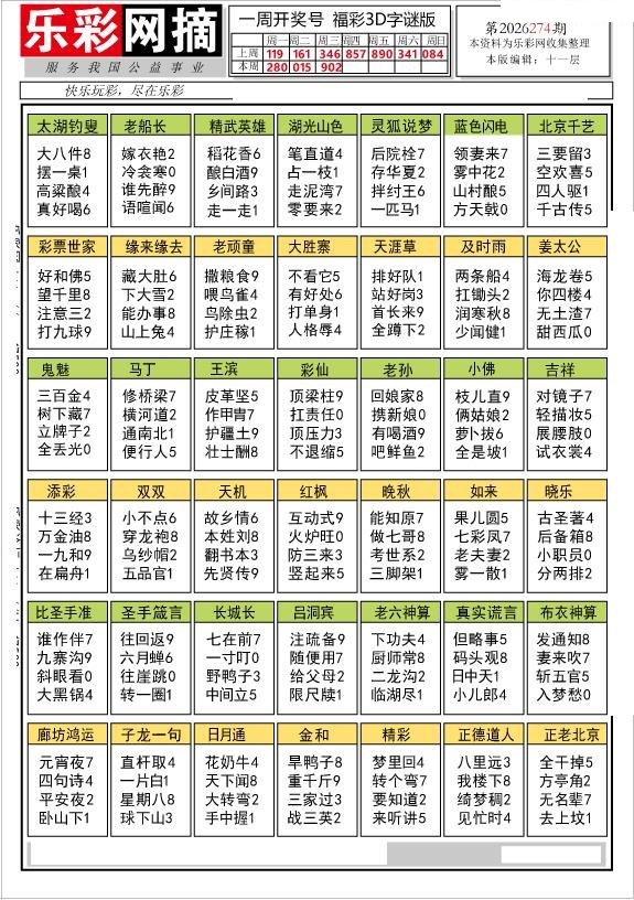 乐彩网摘1