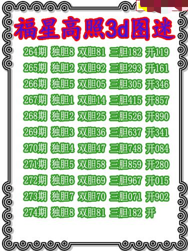 福星高照三胆