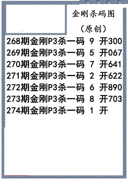金刚杀码图迷