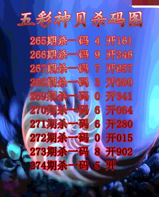 五彩神贝杀码