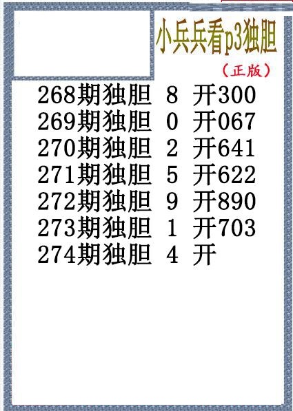 小兵兵独胆