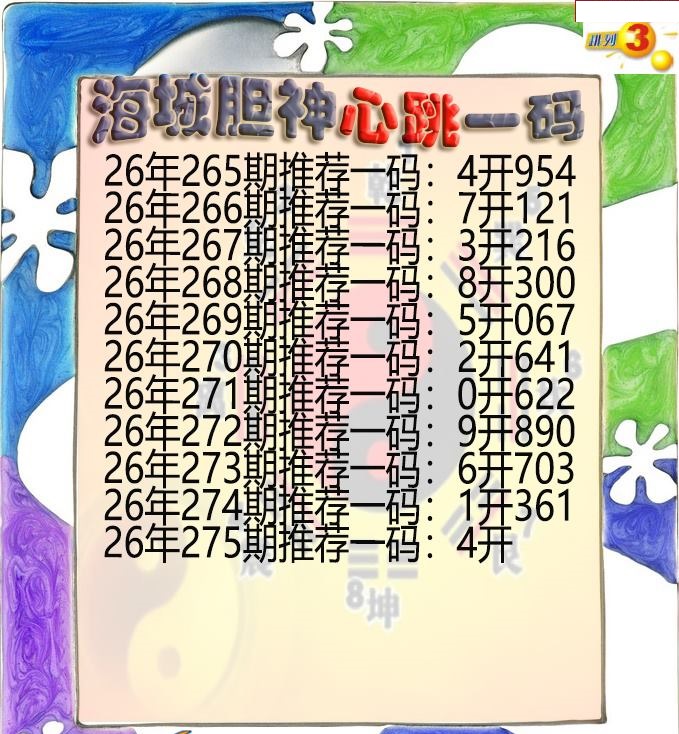 海城胆神心跳一码