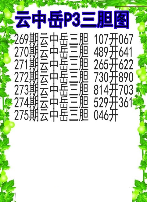 云中岳三胆图