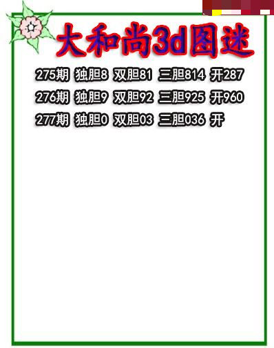 大和尚三胆