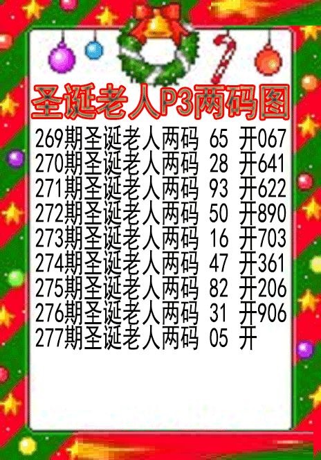 圣诞老人两码图