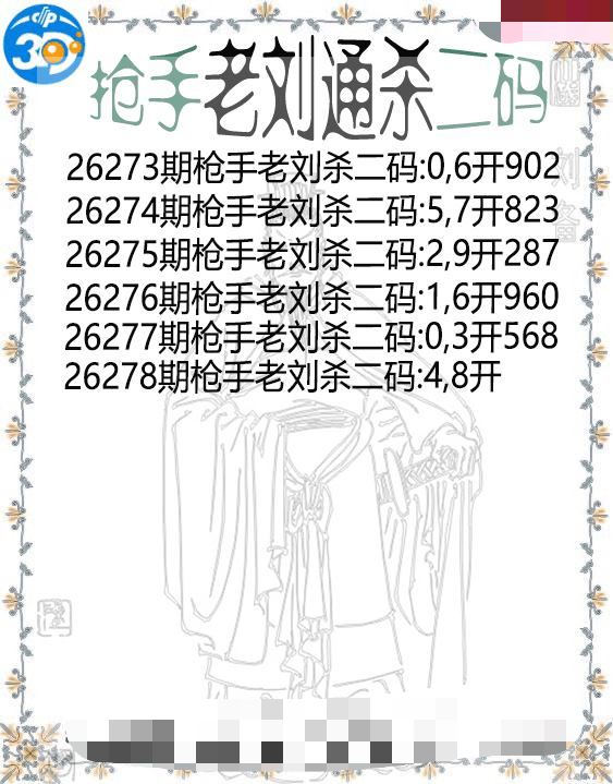 抢手老刘通杀二码