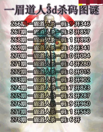 一眉道人杀码