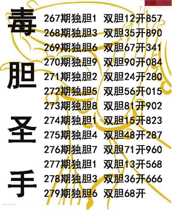 毒胆圣手
