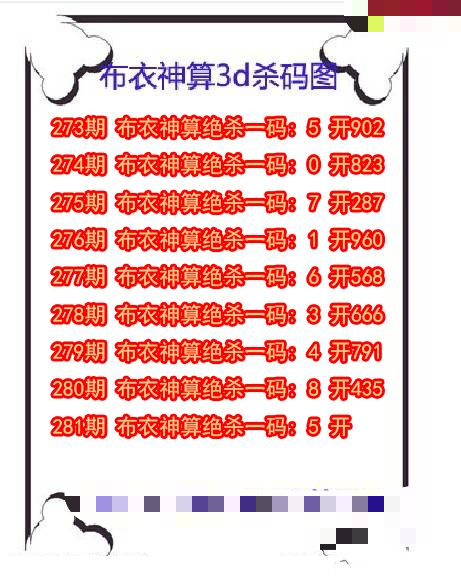 布衣神算杀码