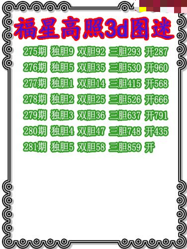 福星高照三胆