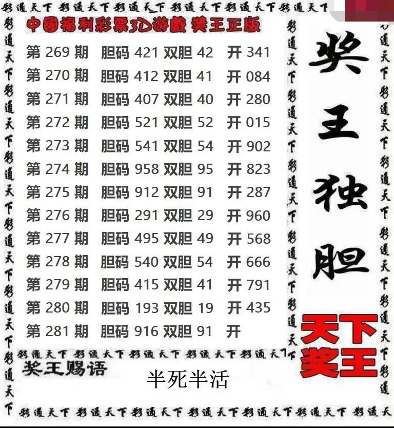 天下奖王