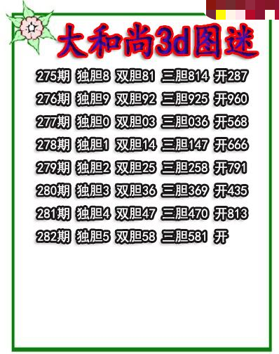 大和尚三胆