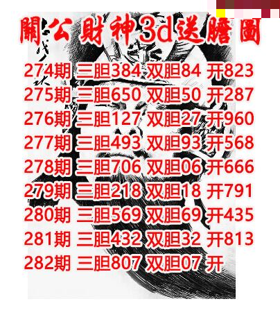 关公财神送胆