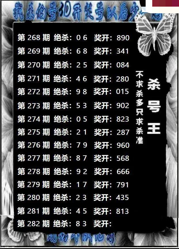 杀号王