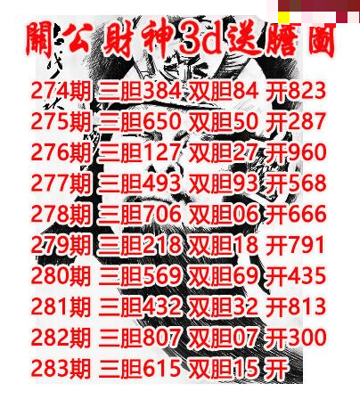 关公财神送胆